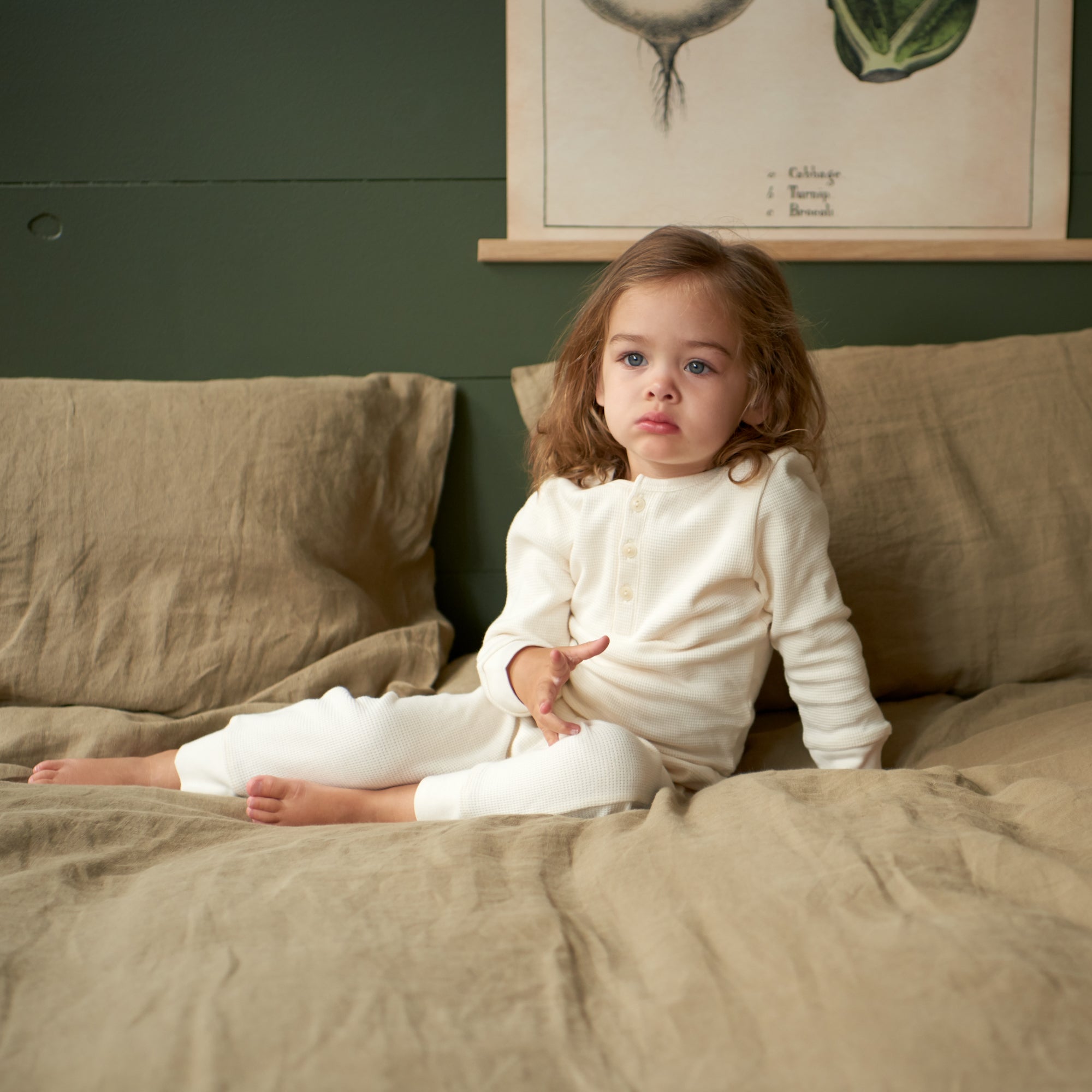 2PC LONG SLEEVE POINTELLE PYJAMAS | Natural-Web-hover