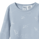 2PC LONG SLEEVE PYJAMAS | Paper Planes Print-Extra Img - 3