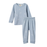 2PC LONG SLEEVE PYJAMAS | Paper Planes Print-Web-front