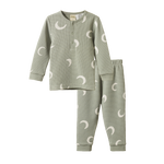 2Pc Long Sleeve Waffle Pyjamas - pj sets - Nature Baby