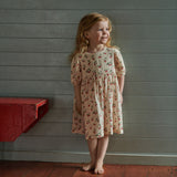 ALBERTINE DRESS MUSLIN | Strawberry Blush Print-Extra Img - 2