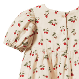 ALBERTINE DRESS MUSLIN | Strawberry Blush Print-Extra Img - 4