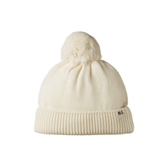 ALPINE POM POM BEANIE | Natural-Web-front