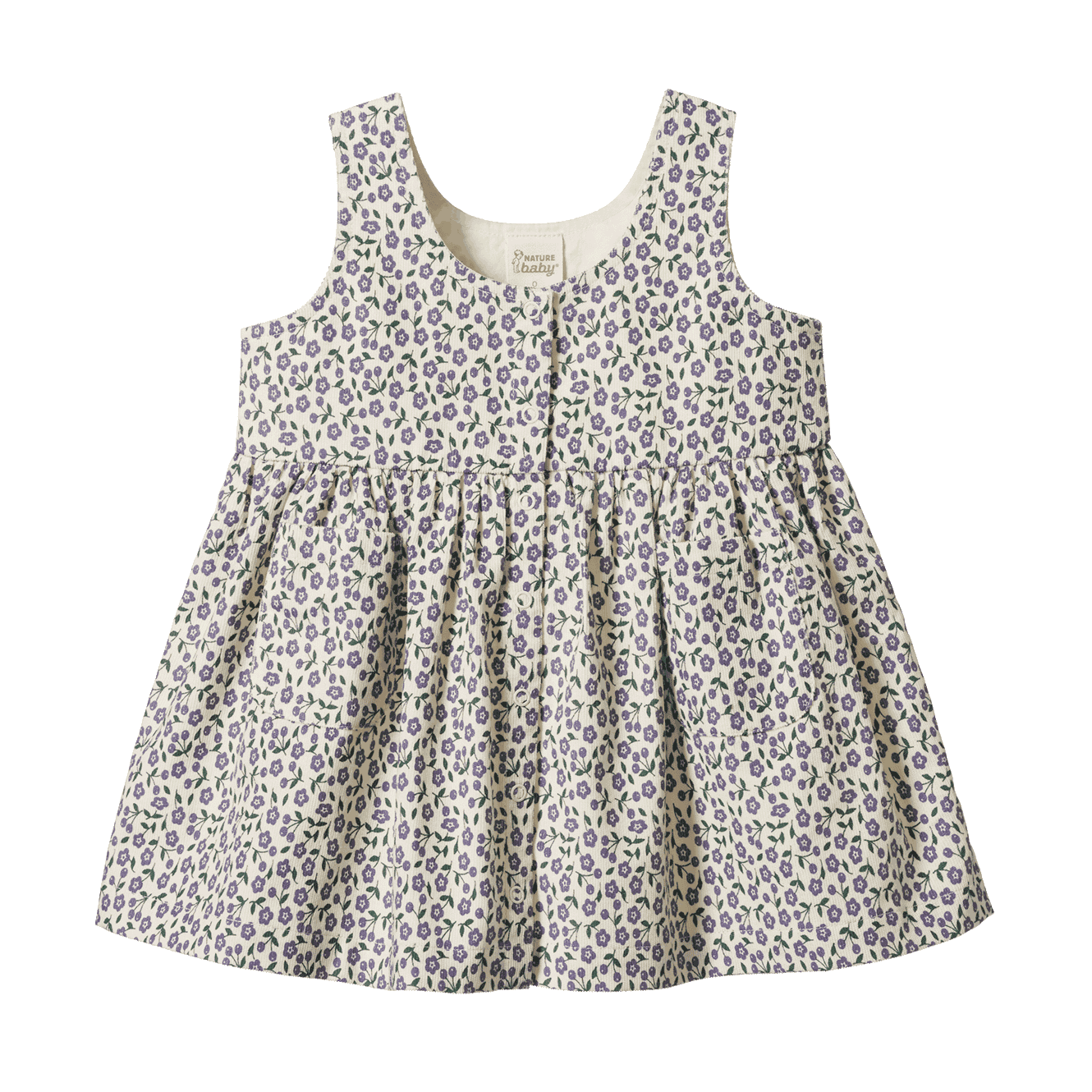 AMELIA PINAFORE | Briarwood Heron Print-Web-front