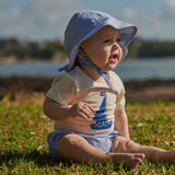 ARIE SHORTS LINEN | Blue Stripe-Extra Img - 1