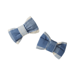 BOW HAIR CLIPS 2 PACK | Bluebelle Check-Web-front