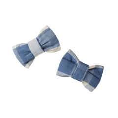 BOW HAIR CLIPS 2 PACK | Bluebelle Check-Web-front