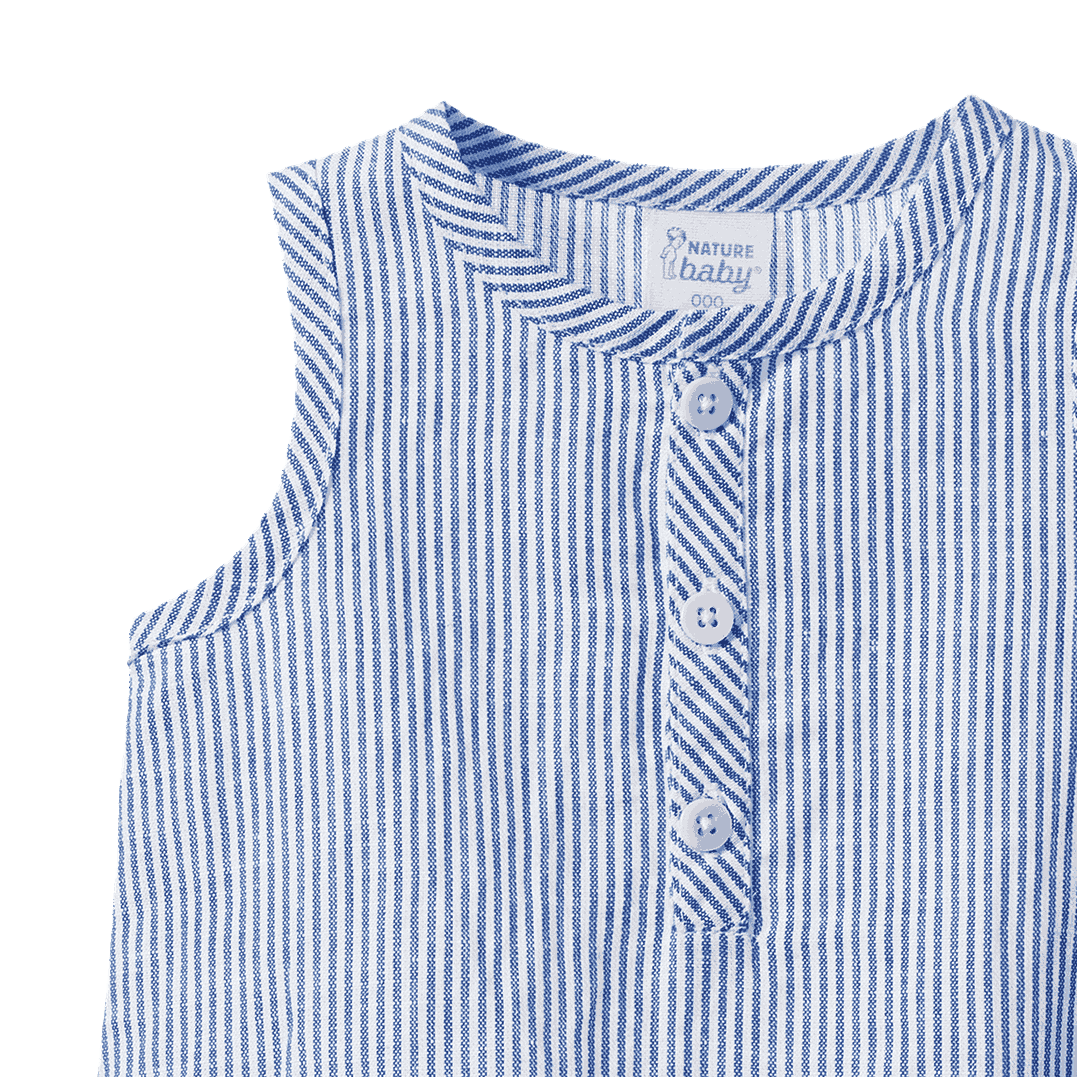 CEDAR SUIT LINEN | Blue Stripe-Extra Img - 3