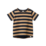RIVER TEE | Navy/Caramel Stripe-Web-front