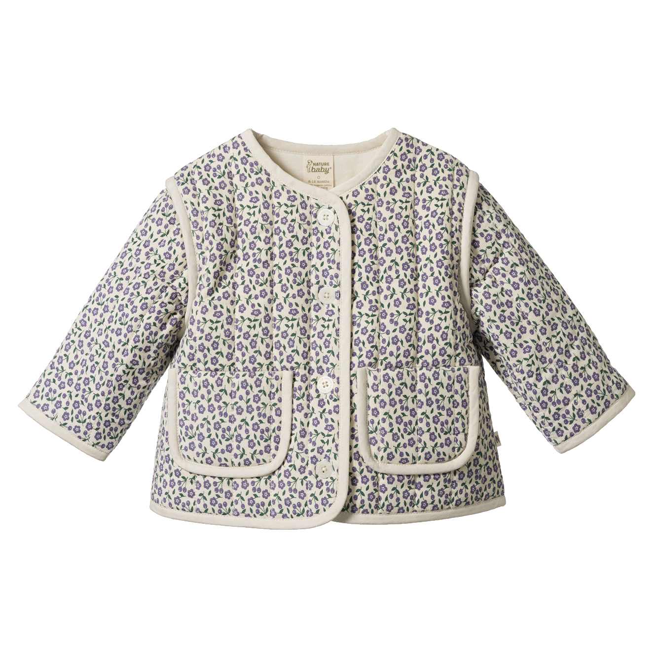 EDITH QUILTED JACKET | Briarwood Heron Print-Web-front