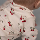 FAYE BODYSUIT | Strawberry Blush Print-Extra Img - 1