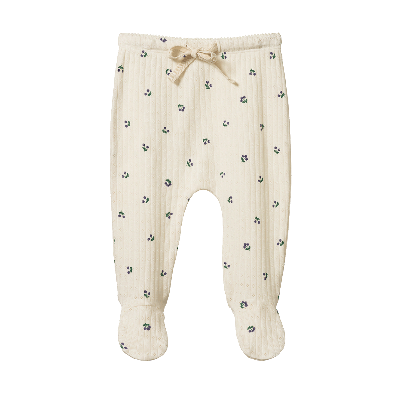 FOOTED ROMPERS POINTELLE | Winter Berry Print-Web-front