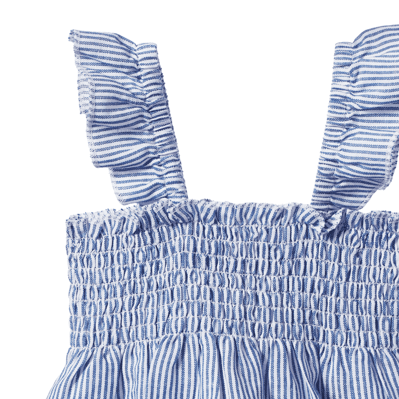 GALA DRESS LINEN | Blue Stripe-Extra Img - 4