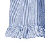 GALA DRESS LINEN | Blue Stripe-Extra Img - 5