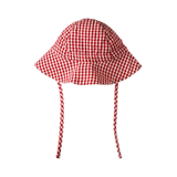 GINGHAM SUNHAT | Red Check-Web-front