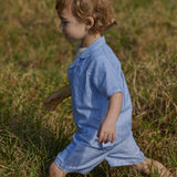 GUTHRIE SHIRT LINEN | Blue Stripe-Extra Img - 2