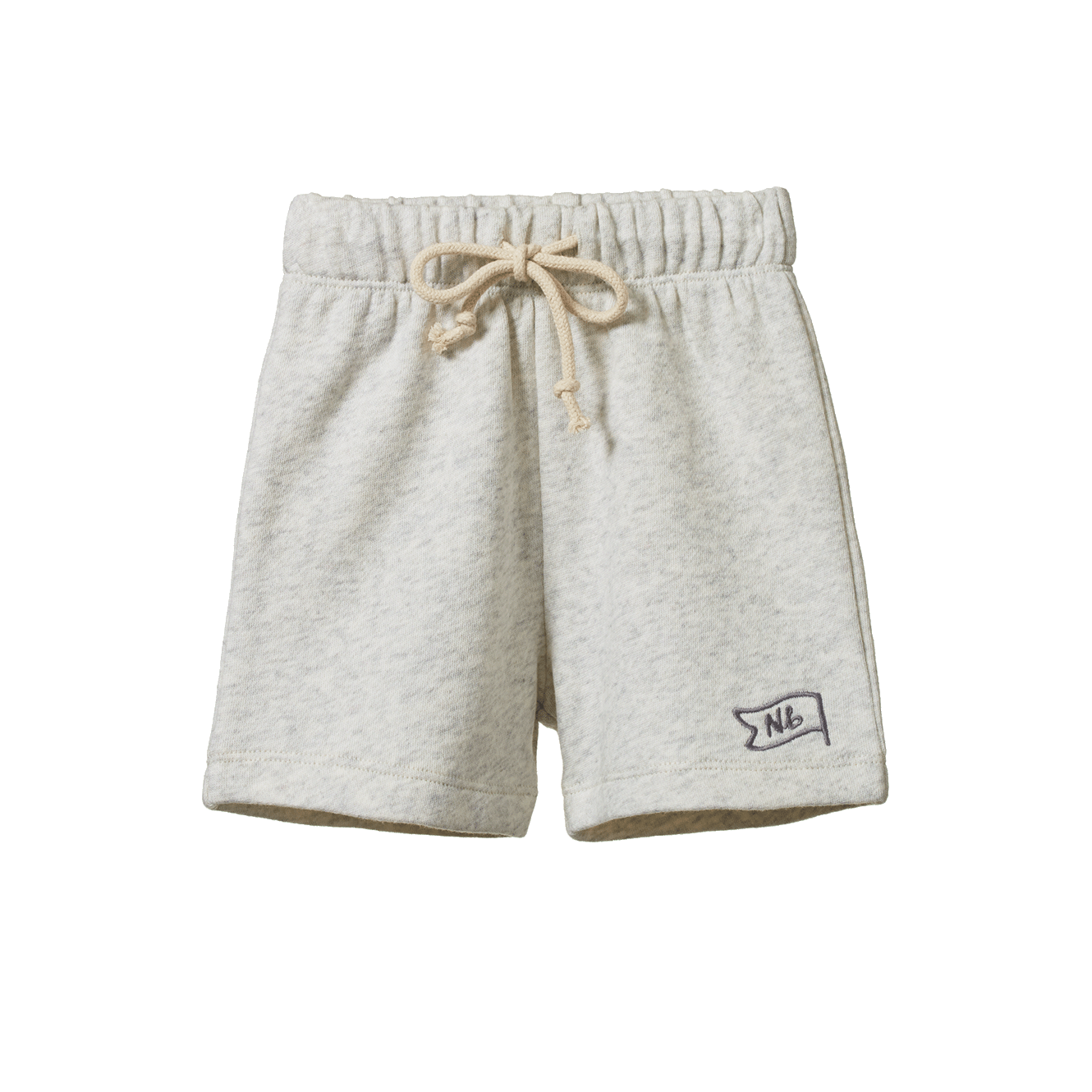 JIMMY SHORTS SWEATSHIRT KNIT | Light Grey Marl-Web-front