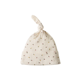 KNOTTED BEANIE POINTELLE | Aster Floral Print-Web-front