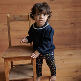 LEGGINGS | Navy Pollyanna Print-Extra Img - 1