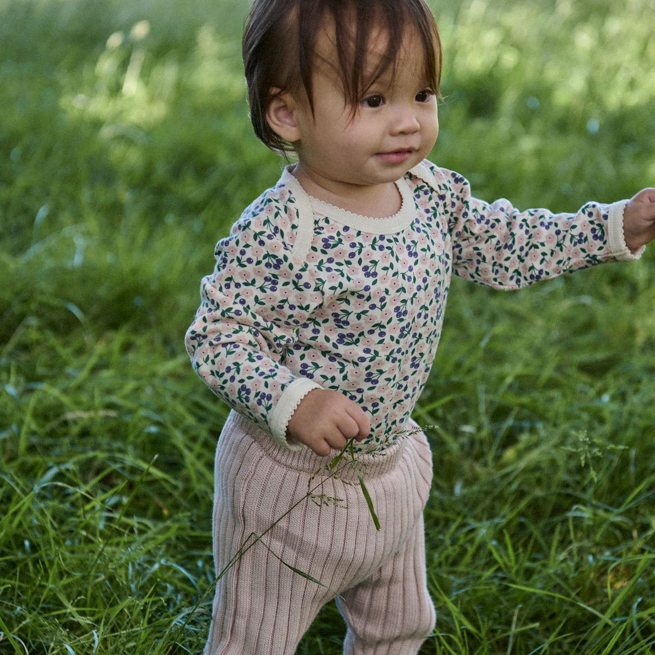 LONG SLEEVE BODYSUIT | Briarwood Print-Extra Img - 1