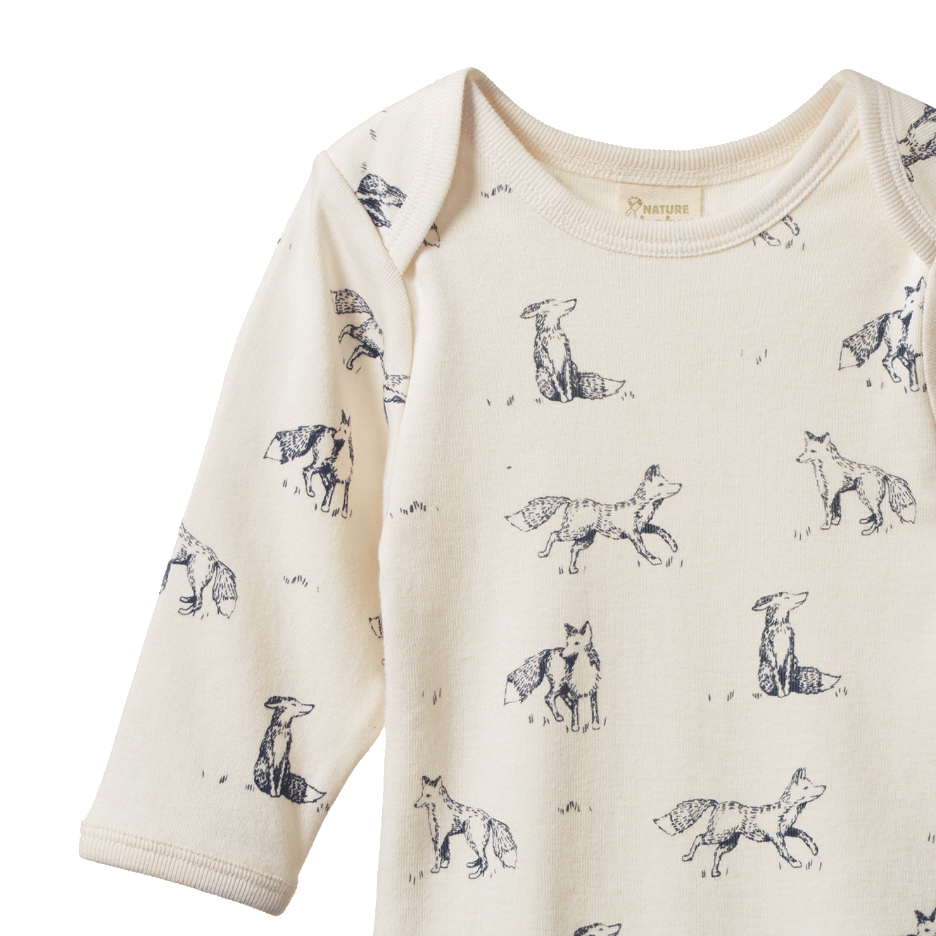 LONG SLEEVE BODYSUIT | Foxy Print-Extra Img - 2
