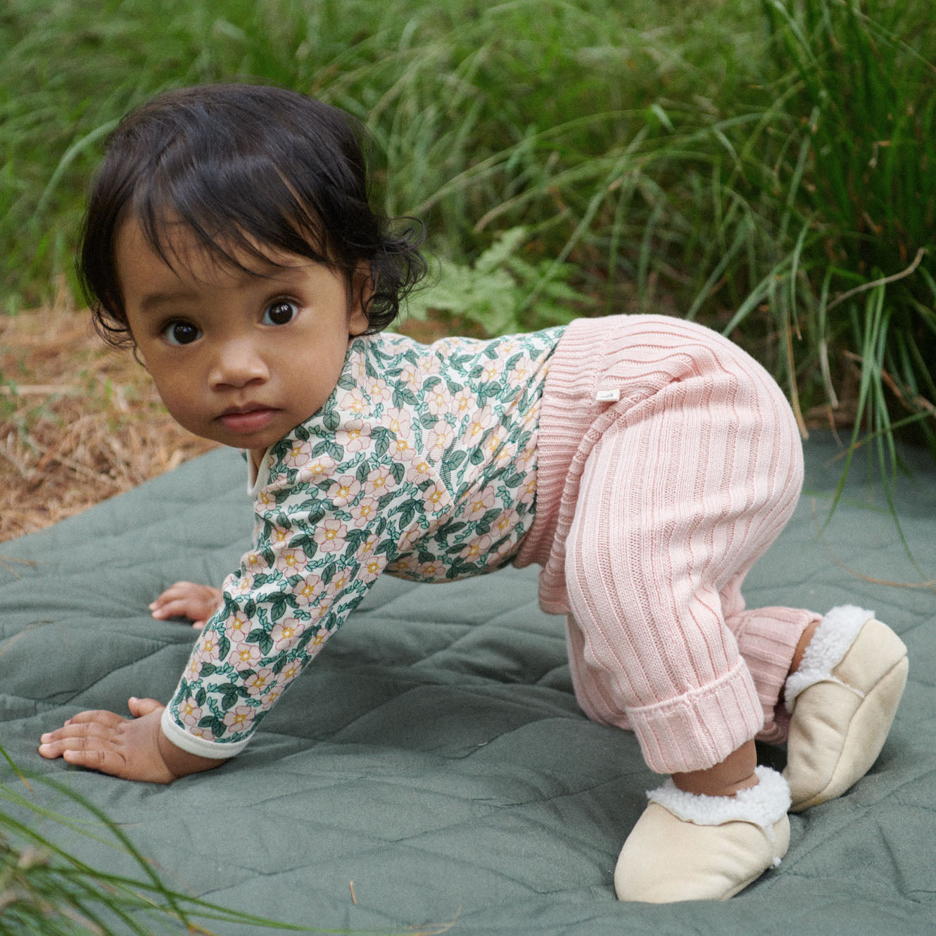 LONG SLEEVE BODYSUIT | Garland Print-Extra Img - 1