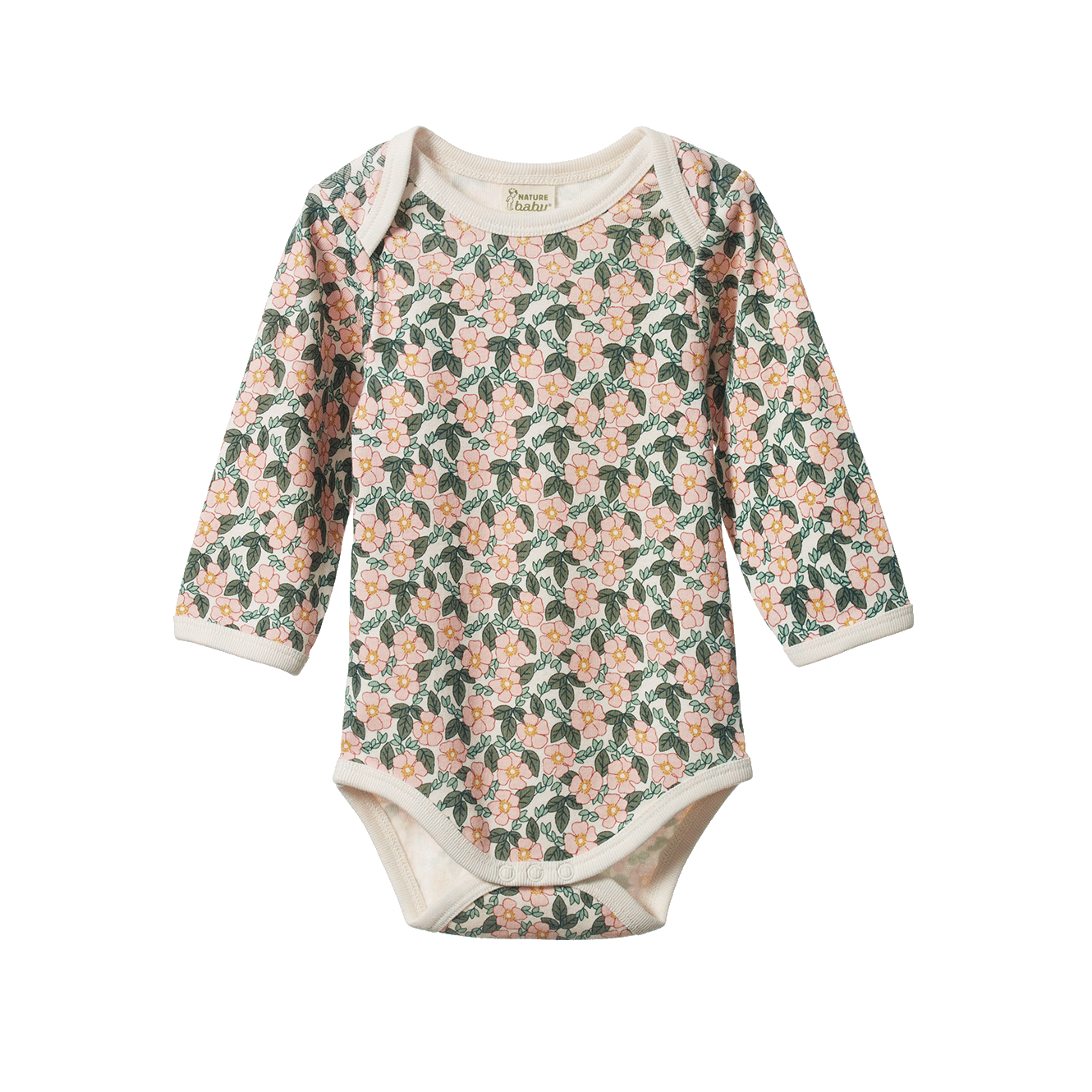 LONG SLEEVE BODYSUIT | Garland Print-Web-front