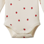 LONG SLEEVE BODYSUIT | Raspberry Print-Extra Img - 3