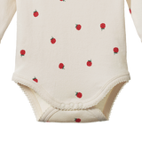 LONG SLEEVE BODYSUIT | Raspberry Print-Extra Img - 3