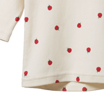 LONG SLEEVE CLOUD TEE | Raspberry Print-Extra Img - 1