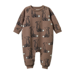LONG SLEEVE JUNO ROMPER | Foxy Cub Print-Web-front