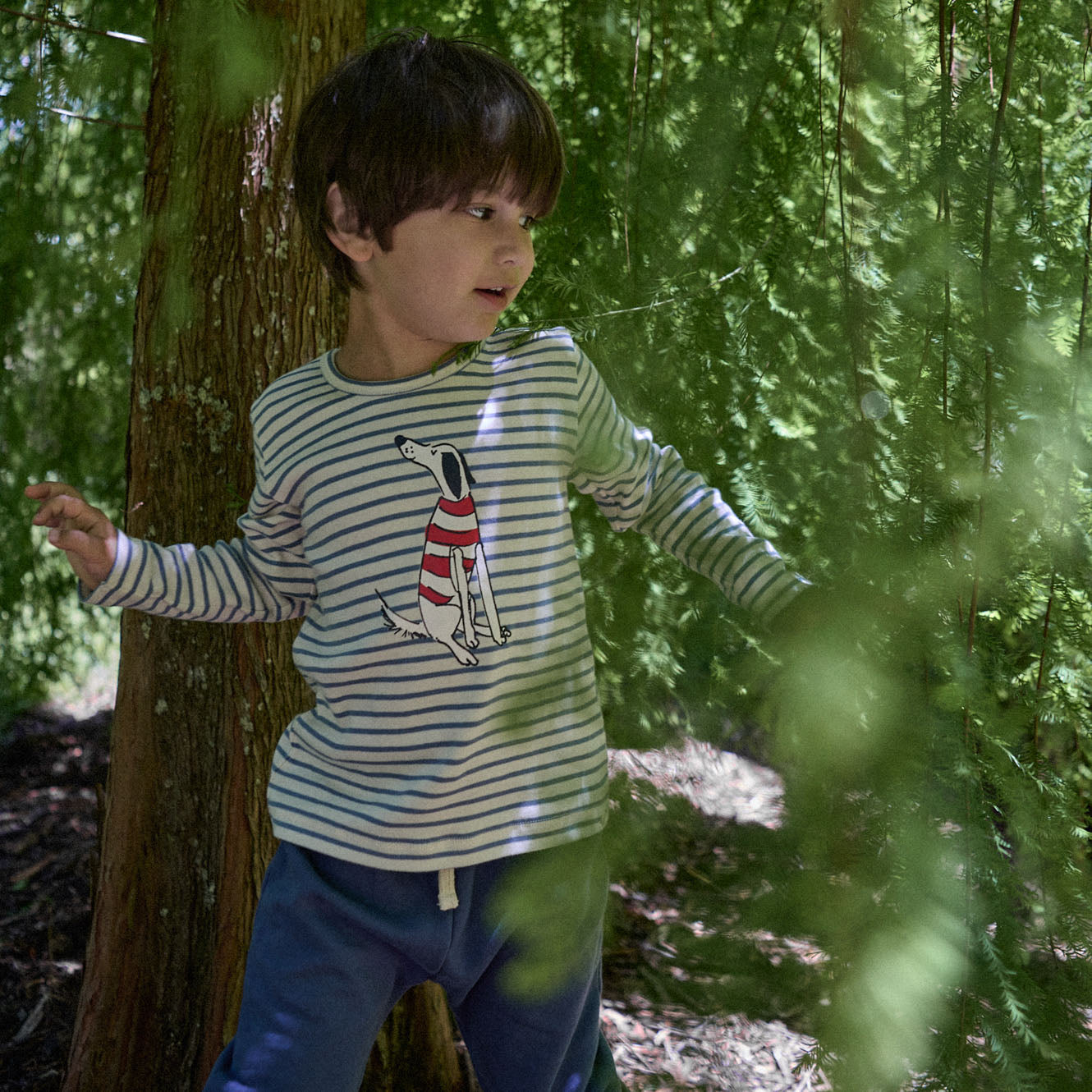 LONG SLEEVE RIVER TEE | Best Friend Stripe-Web-hover