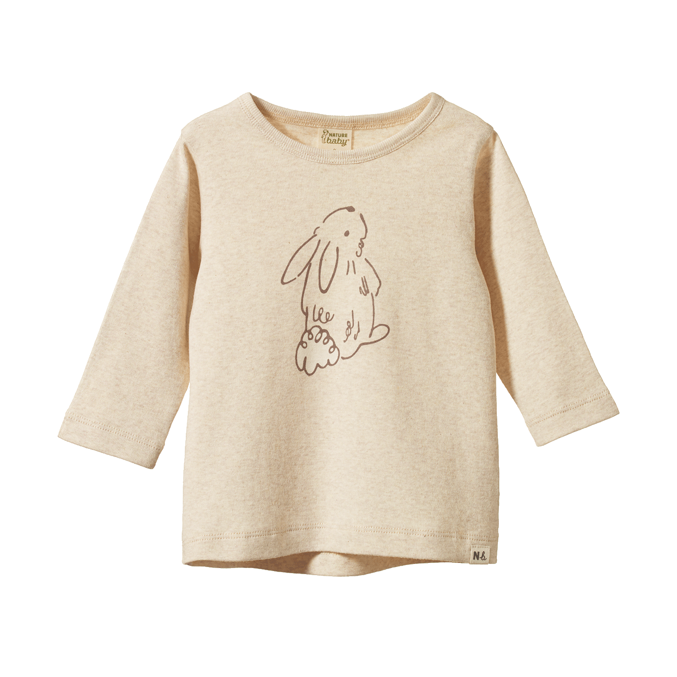 LONG SLEEVE RIVER TEE | Bramble Bunny Print-Web-front