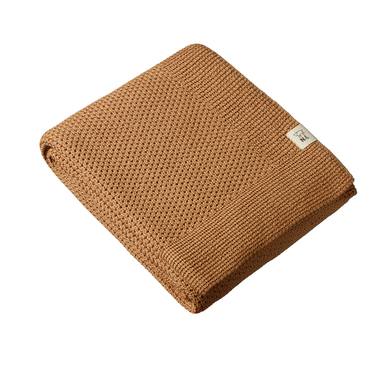 MERINO KNIT BLANKET | Caramel-Web-front