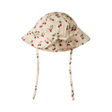 MUSLIN SUNHAT | Strawberry Blush Print-Web-hover