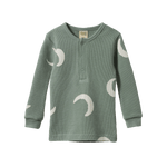 2Pc Long Sleeve Waffle Pyjamas - pj sets - Nature Baby