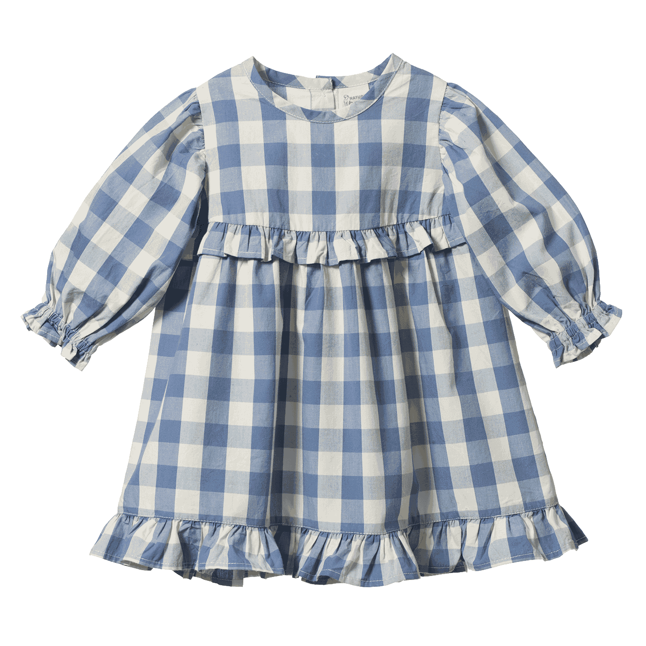 NORA DRESS | Bluebelle Check-Web-front