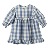 NORA DRESS | Bluebelle Check-Web-front