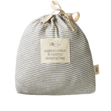 ORGANIC COTTON & MERINO SLEEPING BAG | Grey Marl Stripe-Web-hover