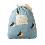 ORGANIC COTTON & MERINO SLEEPING BAG | Puffin Print-Extra Img - 2