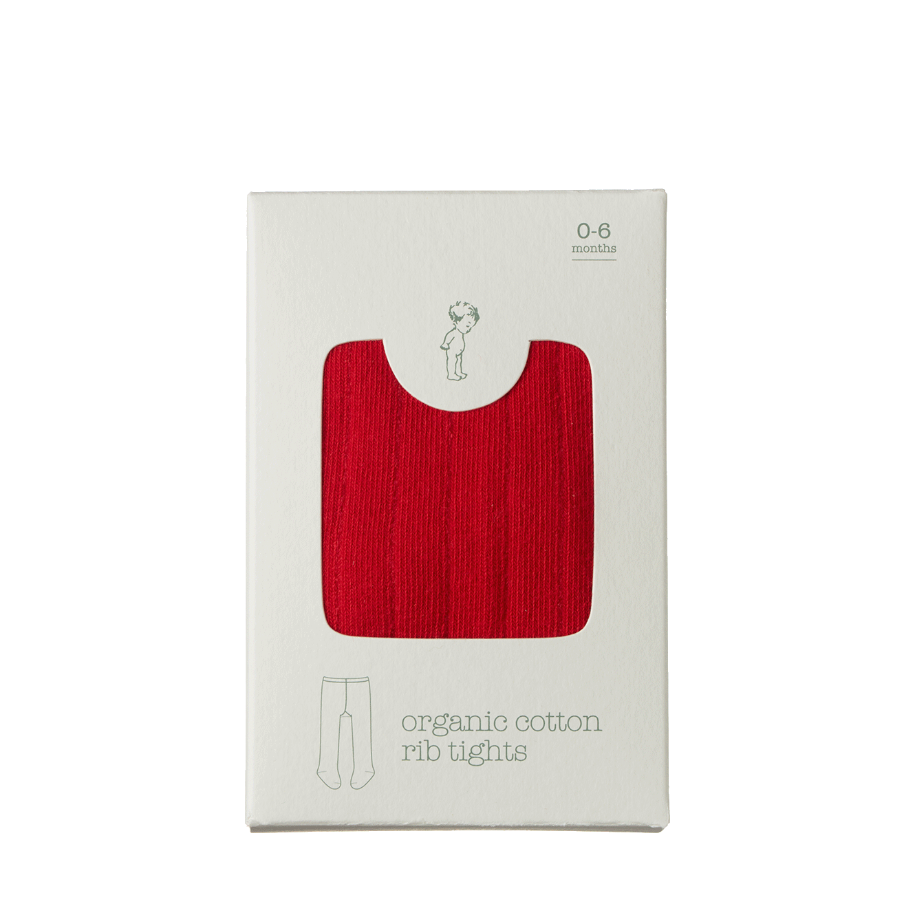 ORGANIC COTTON TIGHTS | Raspberry Red-Web-hover