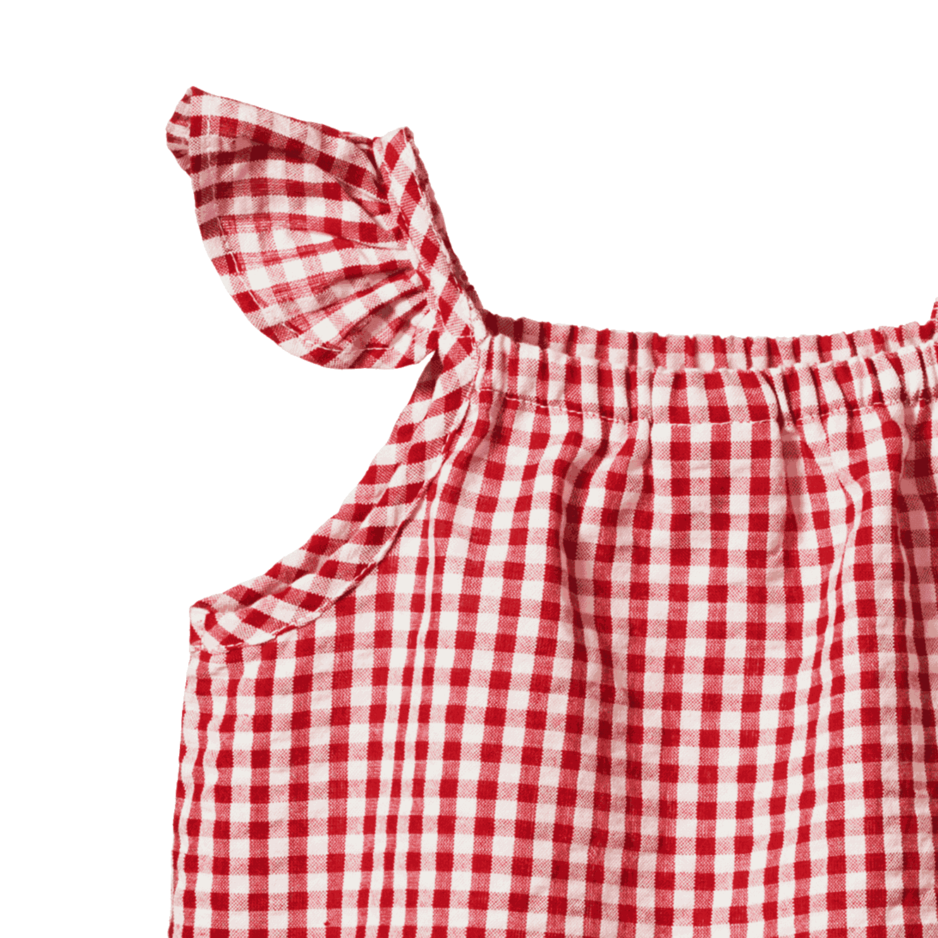 PETAL SET GINGHAM | Red Check-Extra Img - 2
