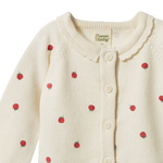 PIPER CARDIGAN | Raspberry Print-Extra Img - 2