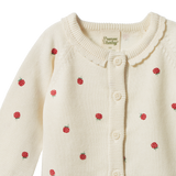 PIPER CARDIGAN | Raspberry Print-Extra Img - 2