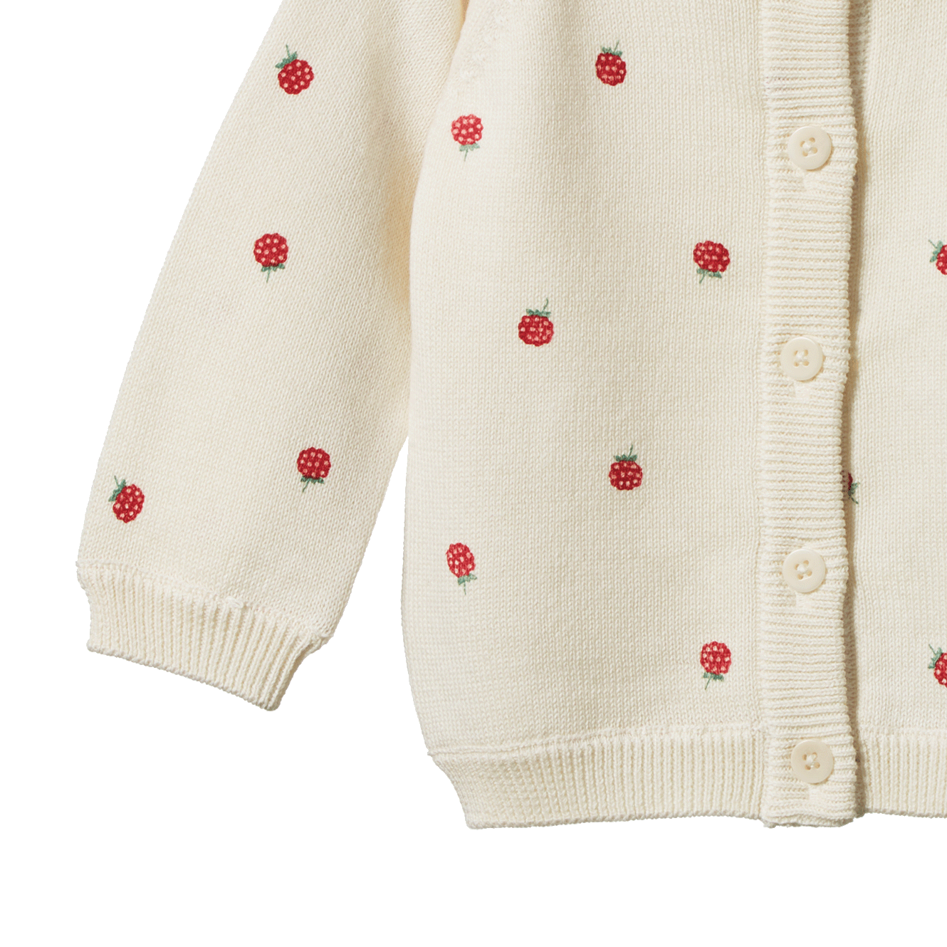 PIPER CARDIGAN | Raspberry Print-Extra Img - 3