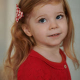 PIPER CARDIGAN | Raspberry Red Pointelle-Extra Img - 1