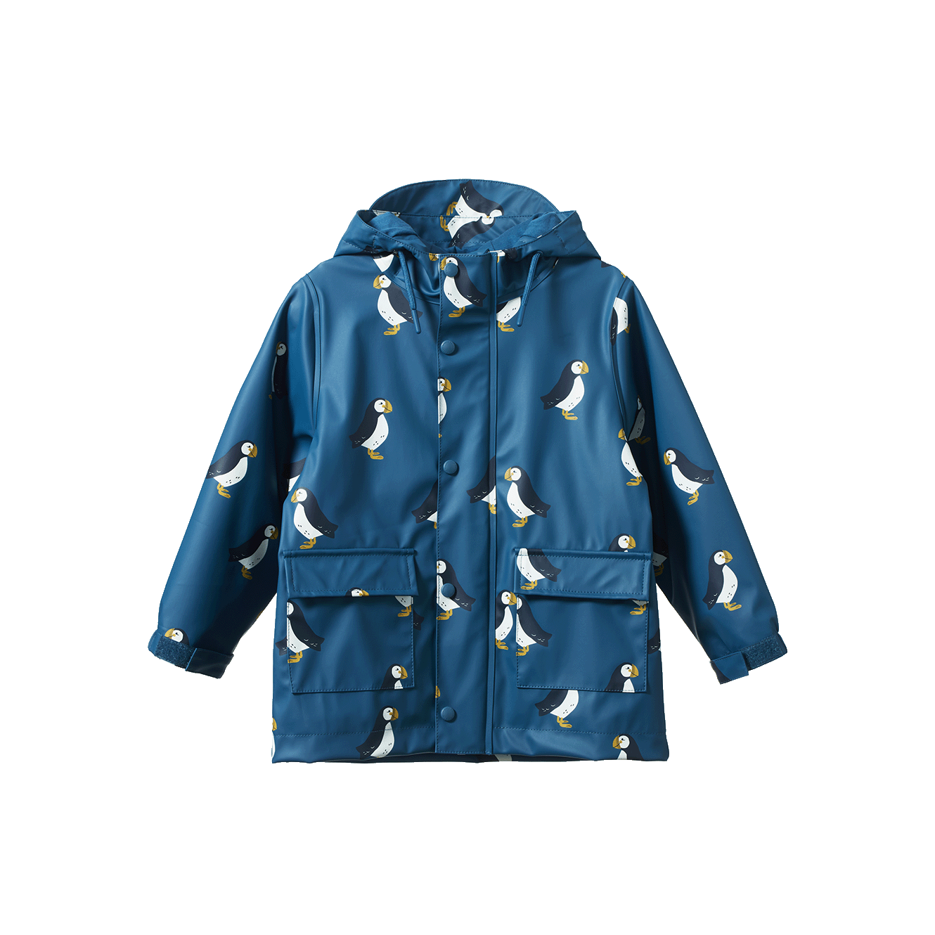 RAINCOAT | Puffin Teal Print-Web-front