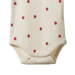 SHORT SLEEVE BODYSUIT | Raspberry Print-Extra Img - 1