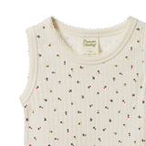 SINGLET POINTELLE | Aster Floral Print-Web-hover