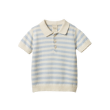 STEVIE POLO | Celestial Blue Sea Stripe-Web-front